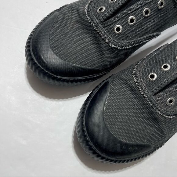 Paul Sperry Slip On Sneakers Sayel Clew Scratch Washed Black/Gray, Size 9 - Picture 4 of 9